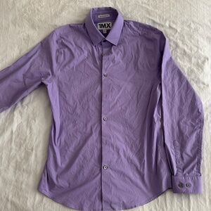 Express Men’s 1MX Medium Extra Slim Fit Stretch Shirt | Light Purple